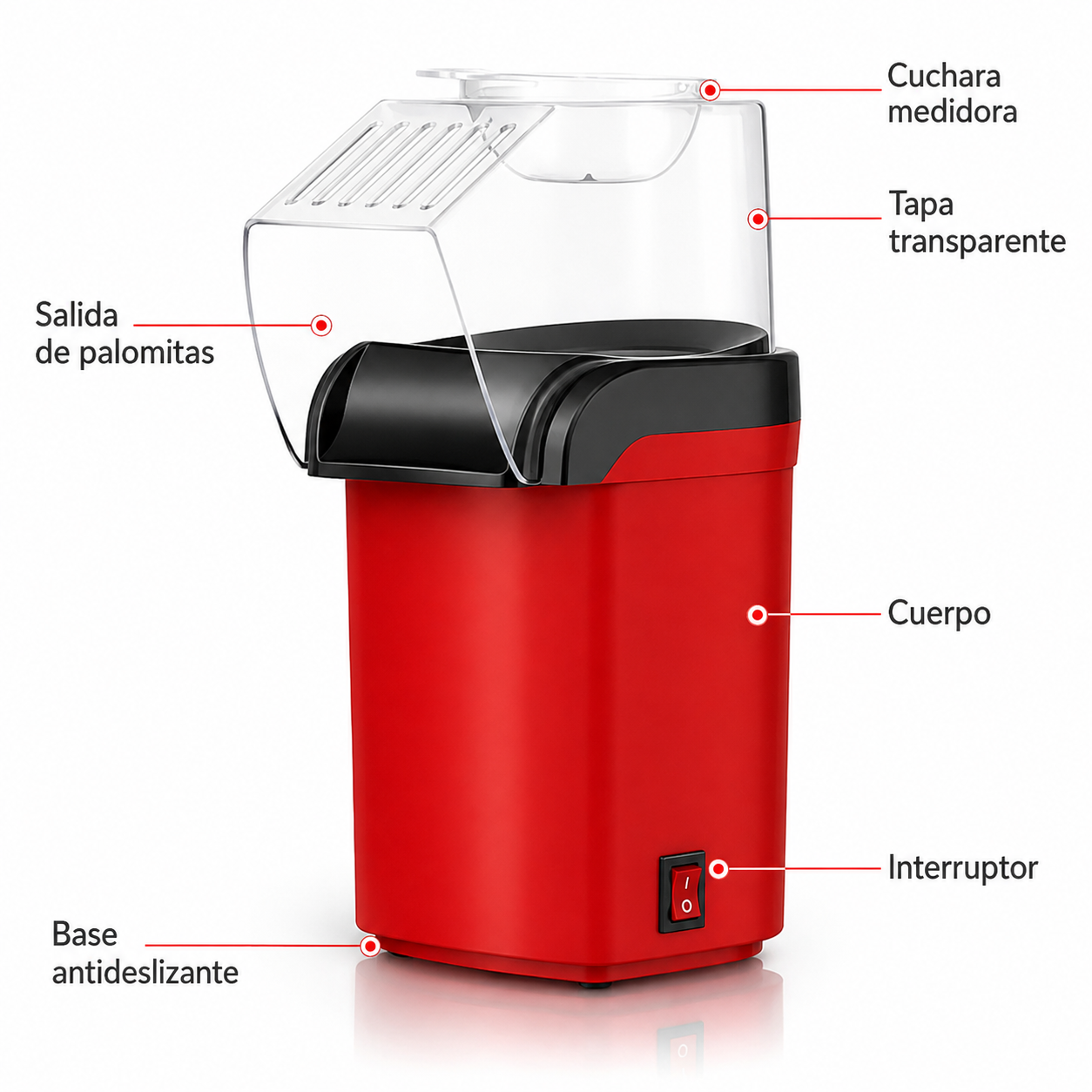 Máquina para hacer palomitas de maíz