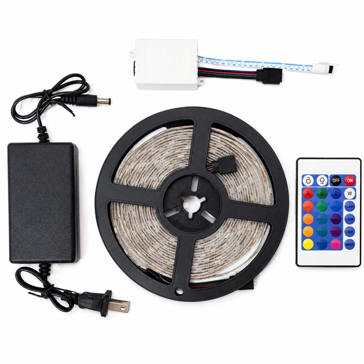 Luces LED RGB 5050 con control remoto