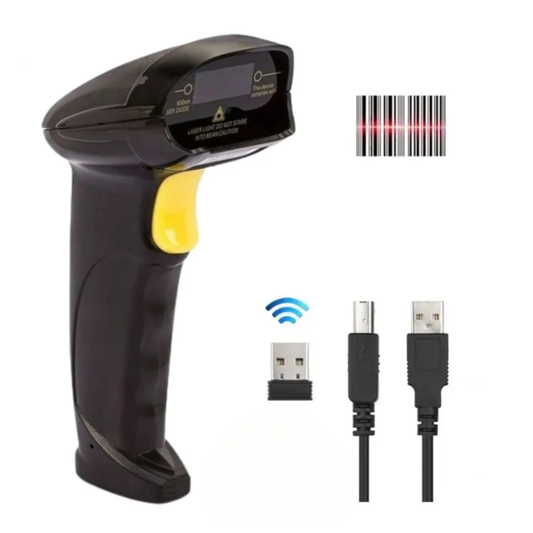 Pistola Lector de Barras Códigos Inalámbrico USB 2.4 GHz