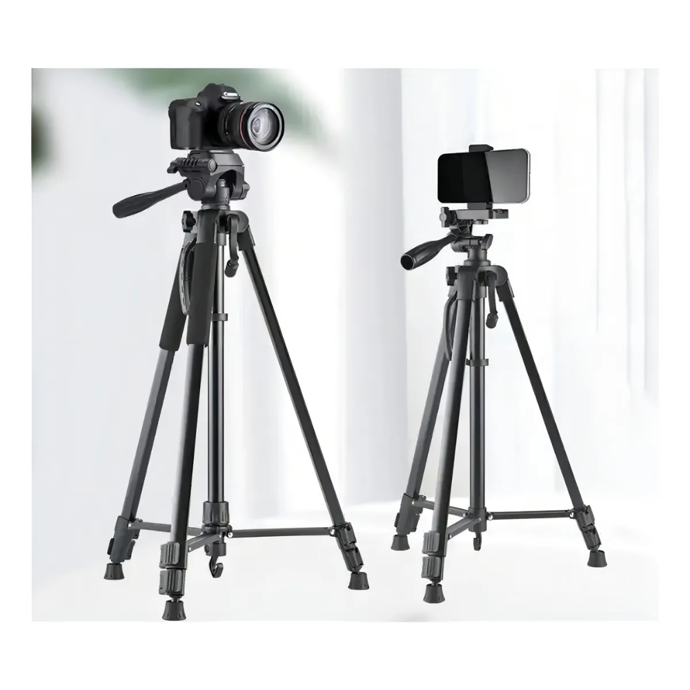 Trípode Profesional de 166 cm para celular y cámaras DSLR