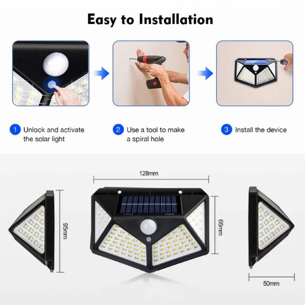 Lámpara LED solar para exteriores HY-Z08