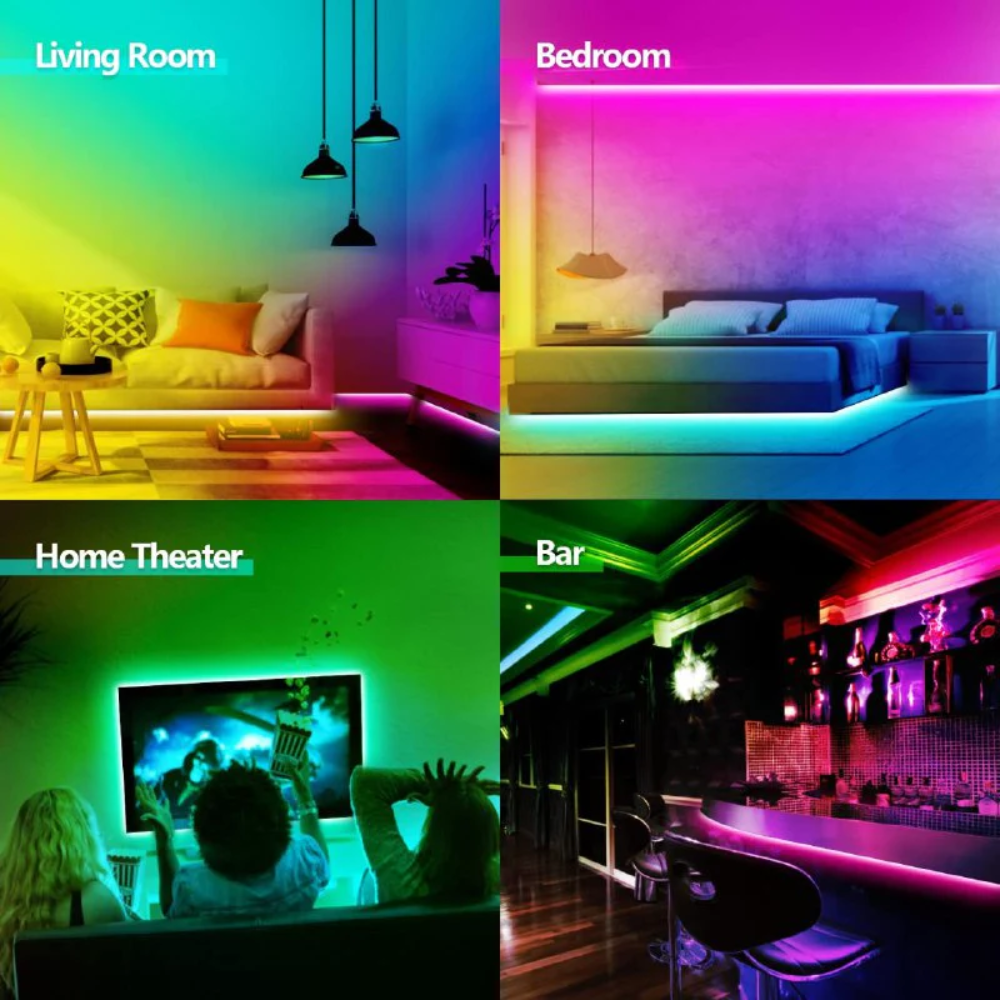 Luces LED RGB 5050 con control remoto