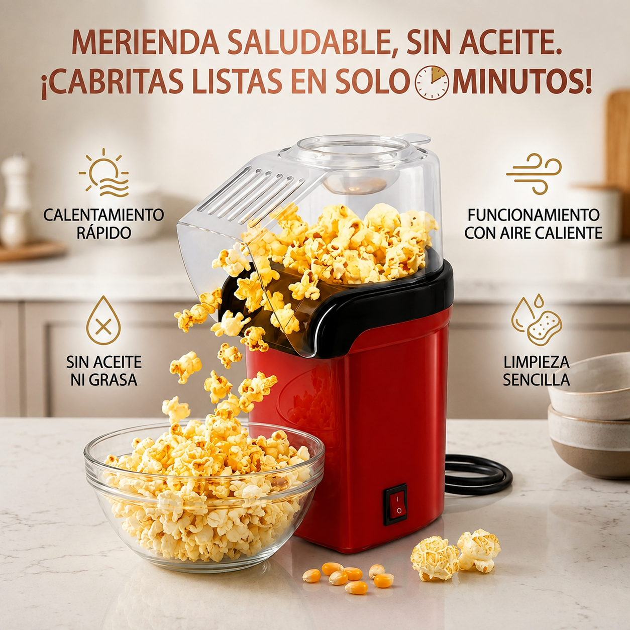Máquina para hacer palomitas de maíz