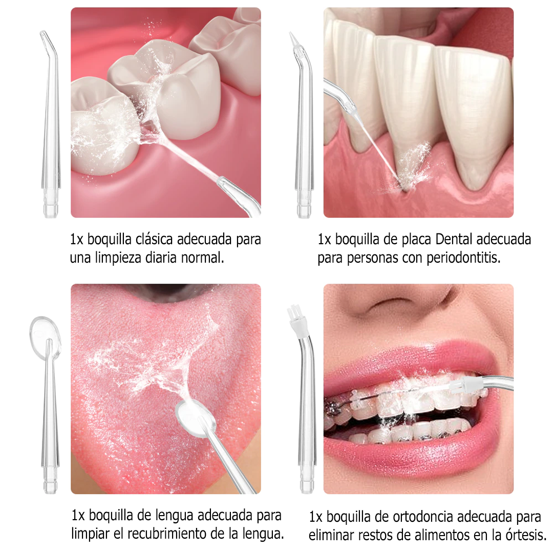 Irrigador oral recargable