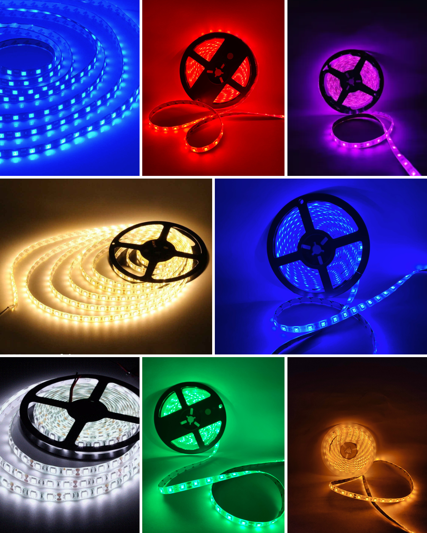 Luces LED RGB 5050 con control remoto