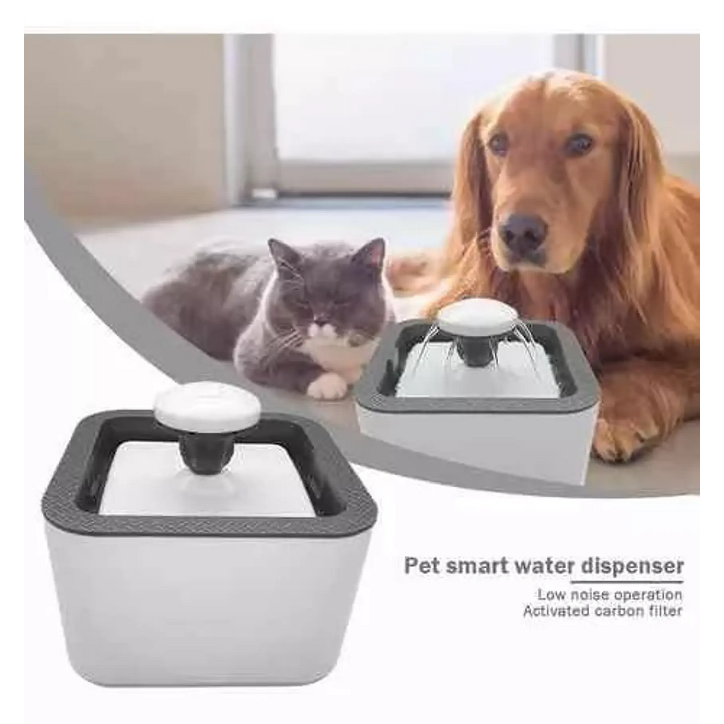 Fuente bebedero eléctrico para mascotas