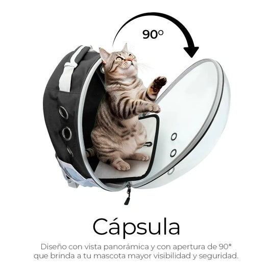 Transportador de mascotas tipo mochila
